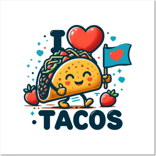 I love tacos Posters and Art